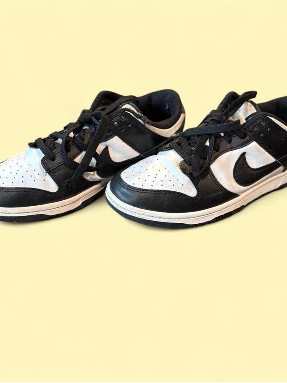 Nike Black and White Low-Top Skate Sneakers
